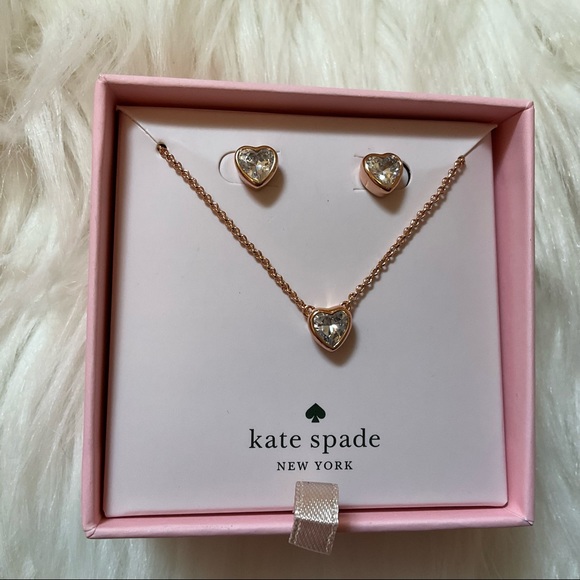 Kate Spade Romantic Rocks Jewelry Set - NWT - Necklace & Earrings - Picture 4 of 9